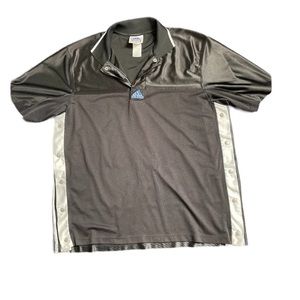 Vintage Adidas Men's Black White Tear Away Basketball Mesh Warm Up Jersey Large